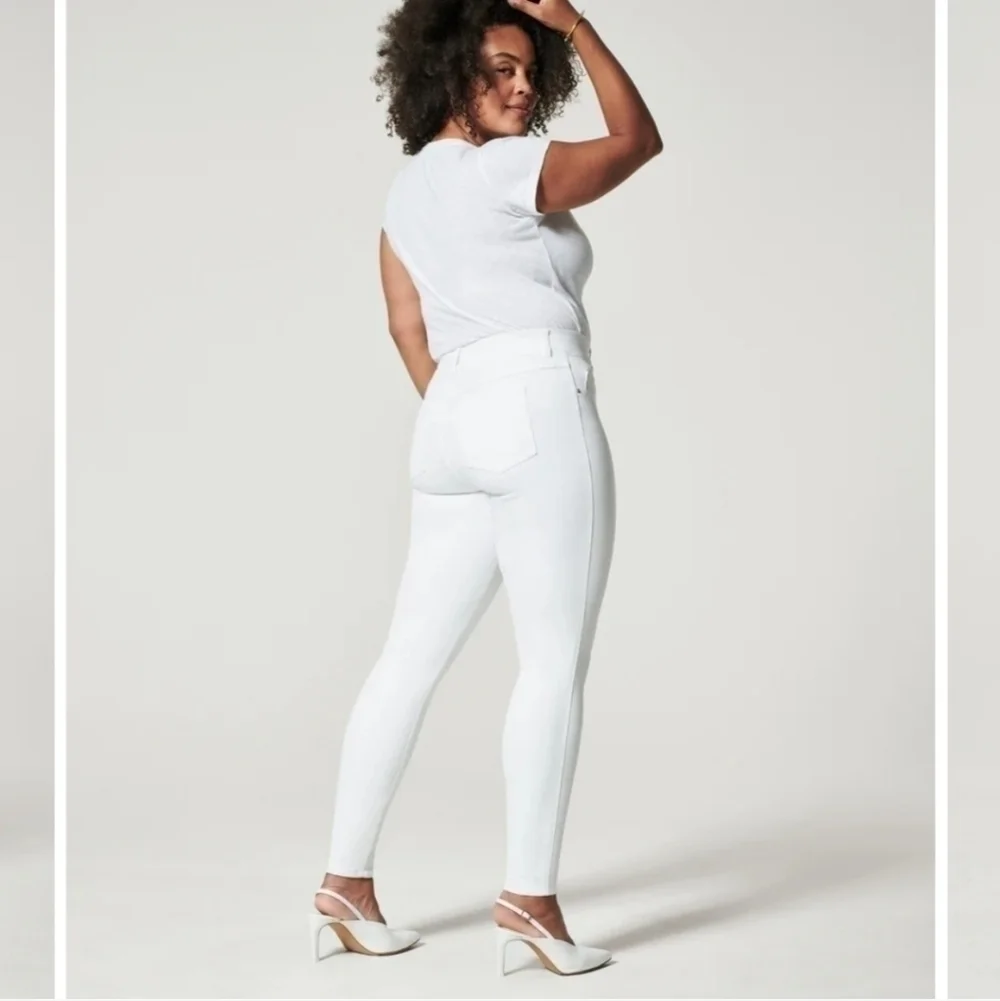 SPANX Ankle Skinny Jeans in White, sz 1x